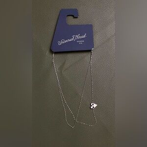 Universal Thread Silver Heart Pendant Necklace
